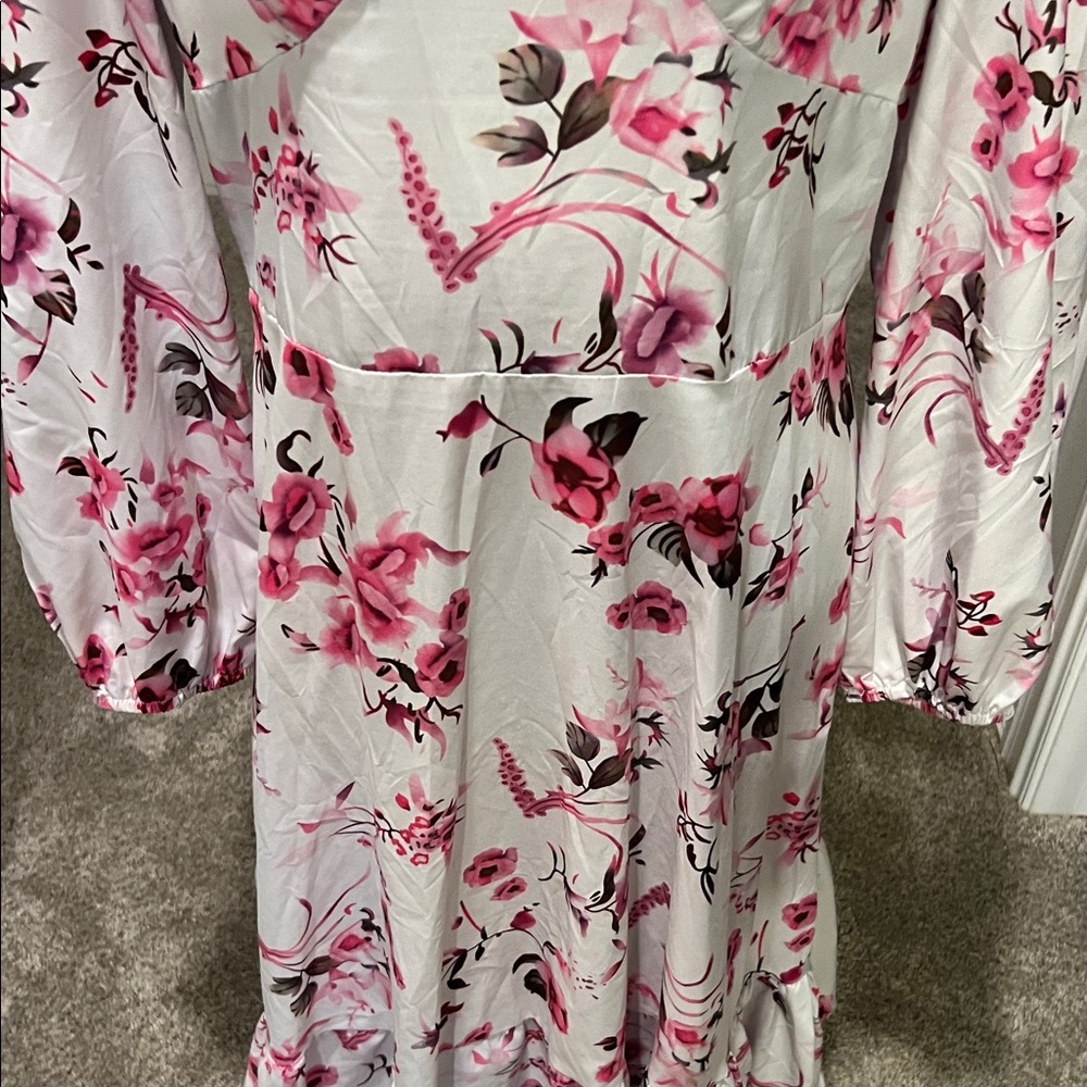 Floral Long Sleeve Maxi Dress - Picture 3 of 14